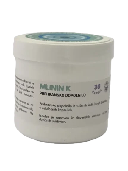 MLININ K - LOT25, za uravnovešeno delovanje ledvic in urinarnega trakta.